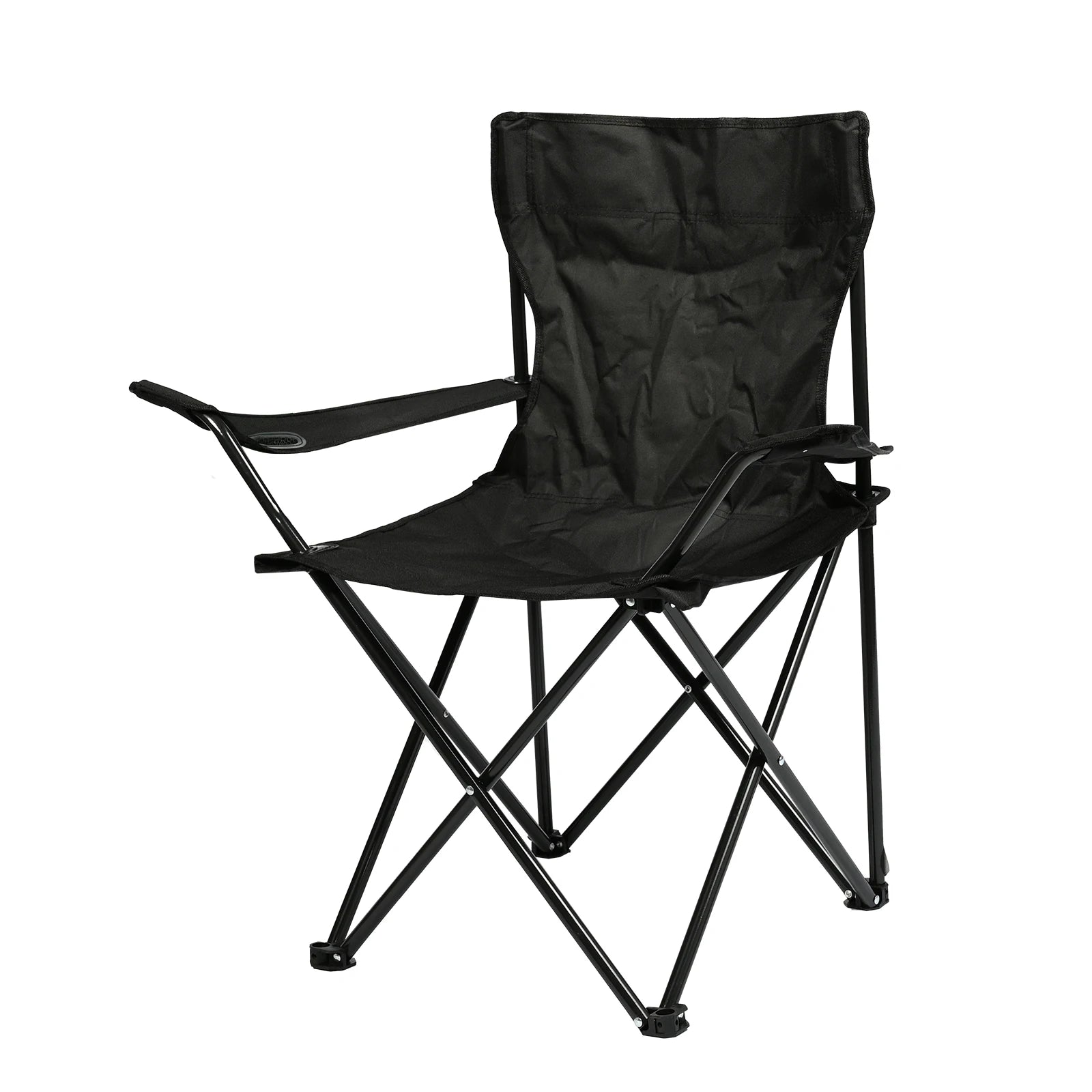 S7 STAR Folding Camping Chair, Portable Beach and Fishing Chair with Armrests and Bottle Holder, 52*52*38cm, Lightweight Aluminum Frame, Ideal for Outdoor, Garden, and Picnic Activities. Solmar