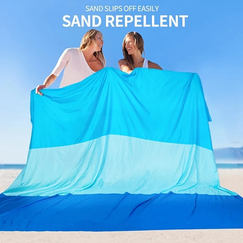 Portable Beach Towel No Sand Quick Drying Camping Mat Waterproof Oversized Beach Mat Travel Camping Picnic Solmar