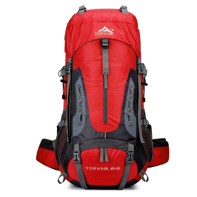 Outdoor Bag, Backpack, Mountaineering Bag, Hiking Sports Bag, Water-Repellent Backpack, Large-Capacity Travel Backpack Solmar
