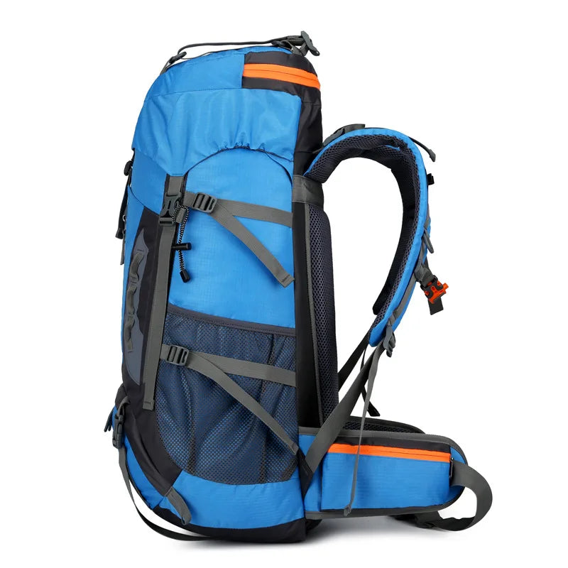 Outdoor Bag, Backpack, Mountaineering Bag, Hiking Sports Bag, Water-Repellent Backpack, Large-Capacity Travel Backpack Solmar