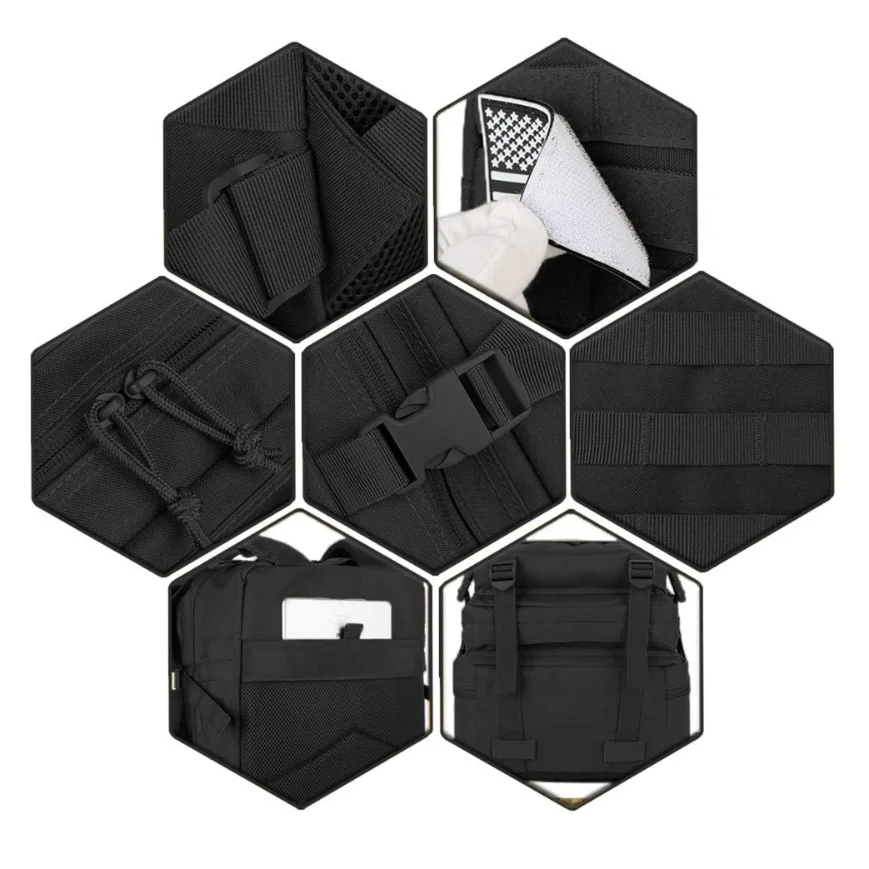 Tactical 45L Backpack Molle Assault Pack 3 Day Bug Out Bag for Hiking Camping Fitness Daily Work Solmar