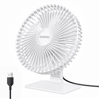 GAIATOP Desk Fan Portable USB Fan 90° Adjustable Cooling Fan Mute 3 Speed Adjustment Ultra Quiet Suitable For Home Desk Office Solmar