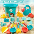 18PCS Beach Sand Toy Set, Durable Plastic, Summer Pool Beach Game Set, Outdoor Sand Play Tools For Boys And Girls, Great Holiday Solmar