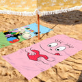 Cute B-Barbapapa Cartoon Towel Soft Pool Gift For Travel Gym Shower Camping Quick Dry Sports Large Beach Towel Solmar