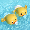 Baby Bath Toys Water Chain Clockwork Bathing Cute Swimming Yellow Duck Toy Toddler Pool Beach Classic Toy For Kids Water Playing Solmar