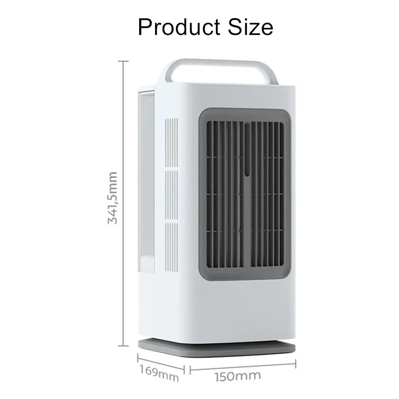 2026 Portable Air Conditioner Fan Smart Touch Control Timer Multi-Functional Air Cooler for Home Office Use Solmar