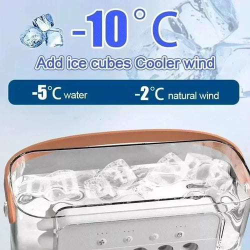 New 3 In 1 Fan AIr Conditioner Household Small Air Cooler LED Night Light Portable Humidifier Air Adjustment Fan Office Home Fan Solmar