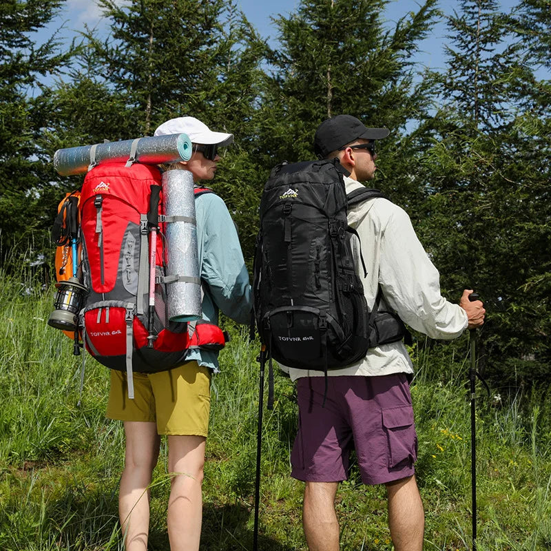 Outdoor Bag, Backpack, Mountaineering Bag, Hiking Sports Bag, Water-Repellent Backpack, Large-Capacity Travel Backpack Solmar