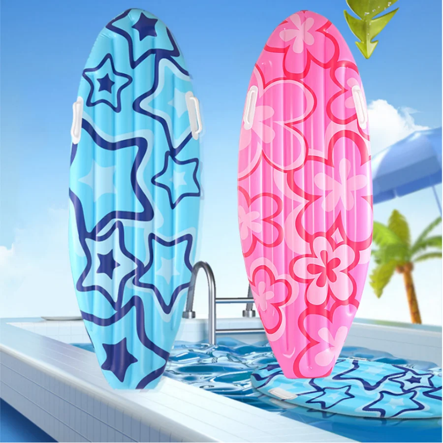 1 Pcs Surfboard Inflate, Inflatable Surfboard for Beach, Tropical and Luau Party Decorations, Inflatable Pool Toy, Beach Party I Solmar