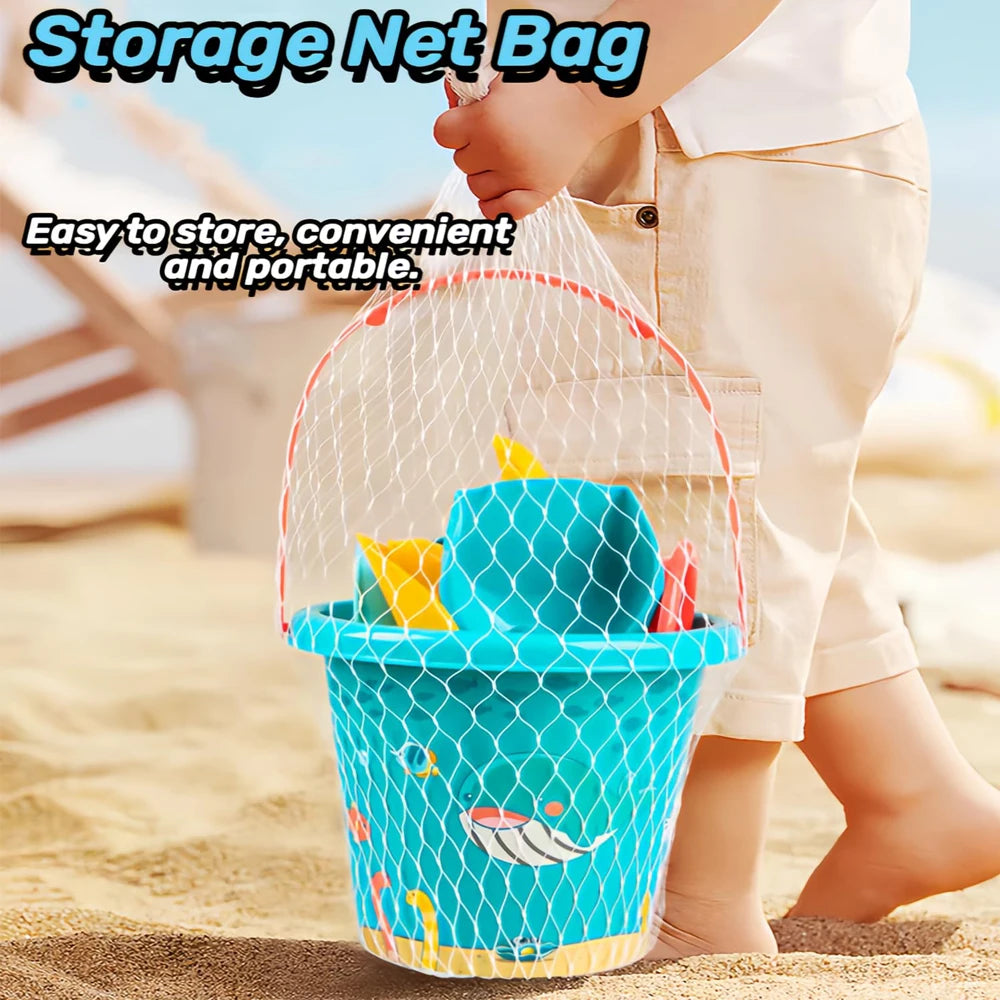 18PCS Beach Sand Toy Set, Durable Plastic, Summer Pool Beach Game Set, Outdoor Sand Play Tools For Boys And Girls, Great Holiday Solmar