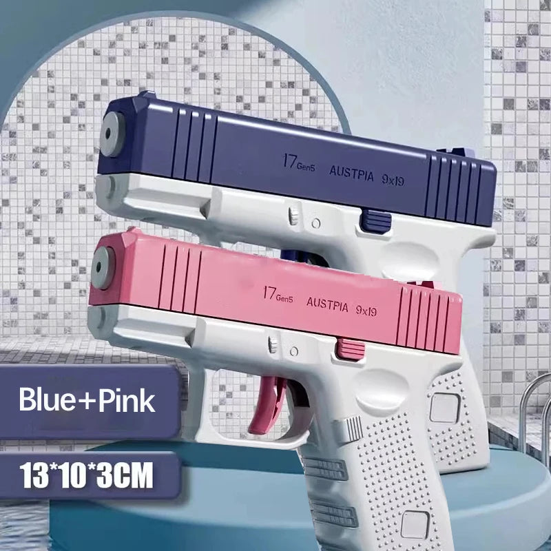 Summer Water Gun non Electric Pistol High-pressure Full Automatic Shooting Water Beach Toy Gun For kid Children Boys Girls Solmar