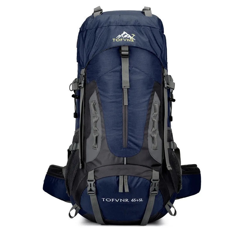 Outdoor Bag, Backpack, Mountaineering Bag, Hiking Sports Bag, Water-Repellent Backpack, Large-Capacity Travel Backpack Solmar